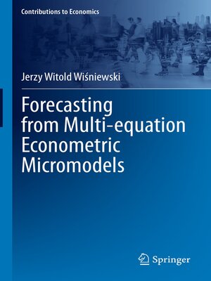 cover image of Forecasting from Multi-equation Econometric Micromodels